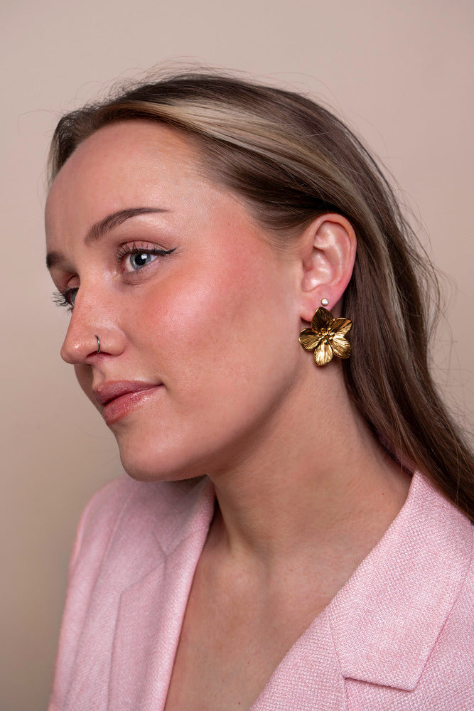 Statement Flower Earrings - Rachella
