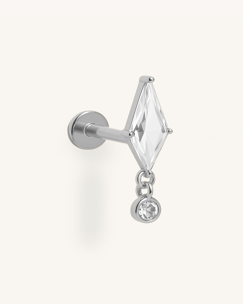 Piercing en titane en forme de diamant - Afrah