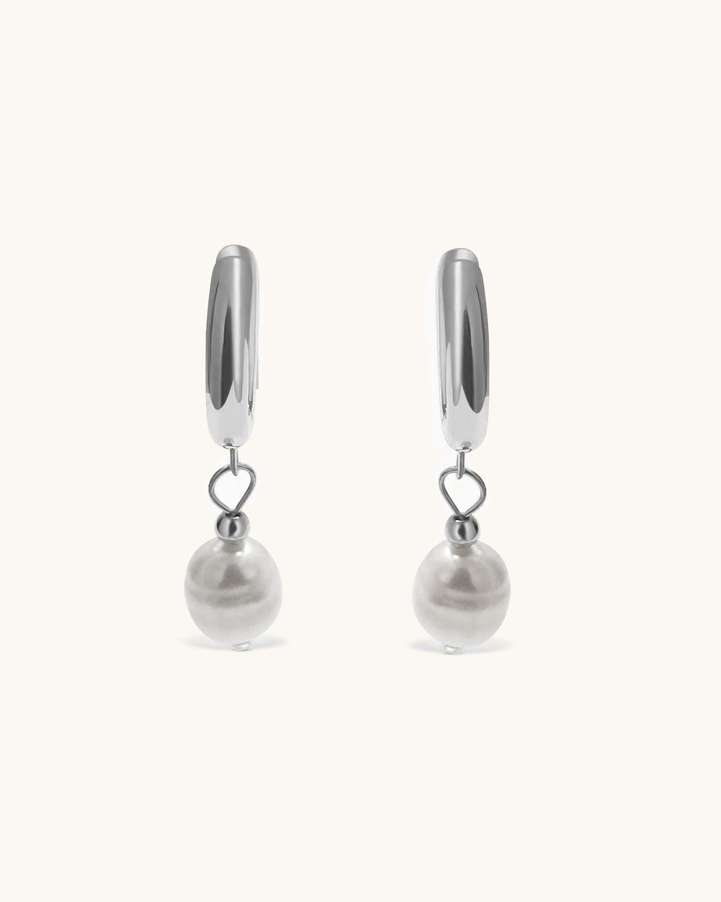 Basic Earrings with Pearl - Bianca