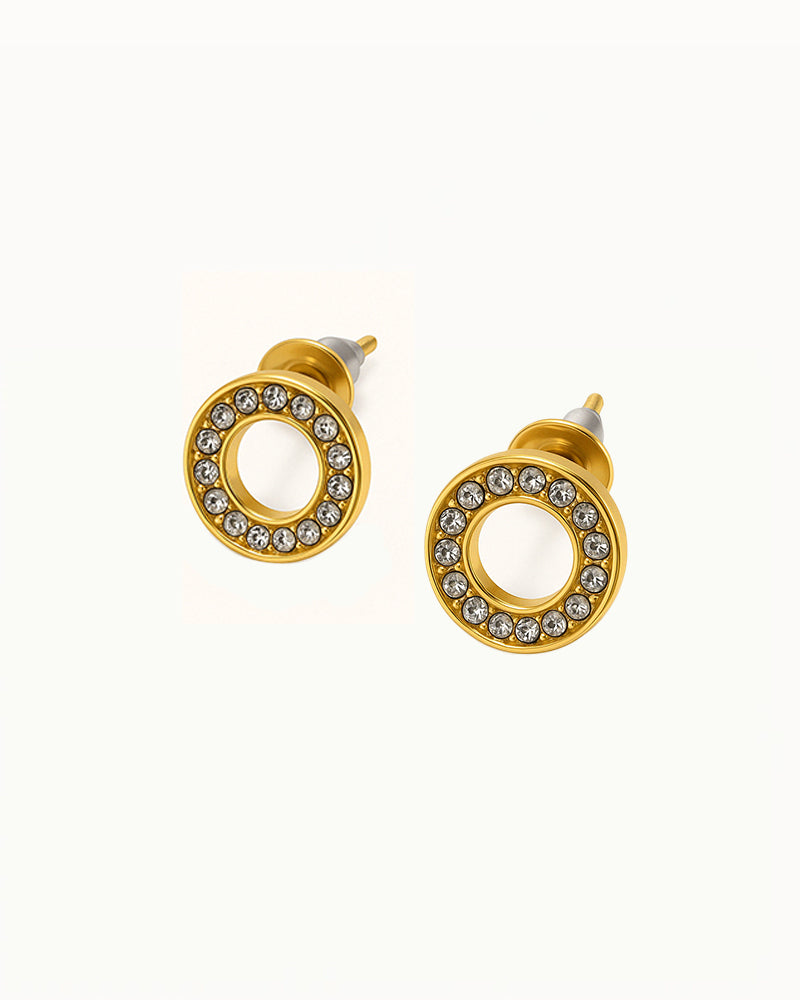 Round Crystal Studs - Danou