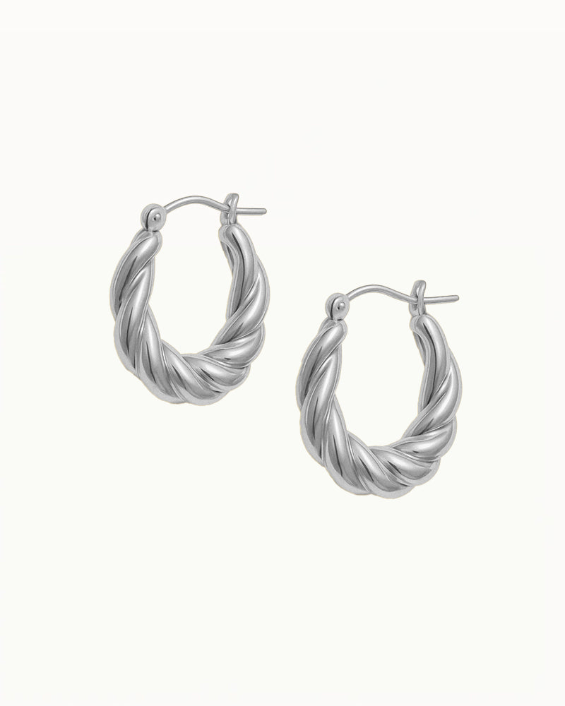 Braided Statement Earrings - Ellie