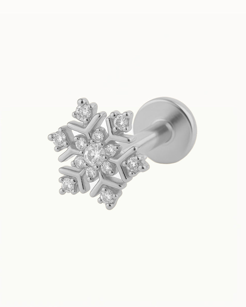 Piercing Flocon de Neige en Cristaux de Titane - Emika