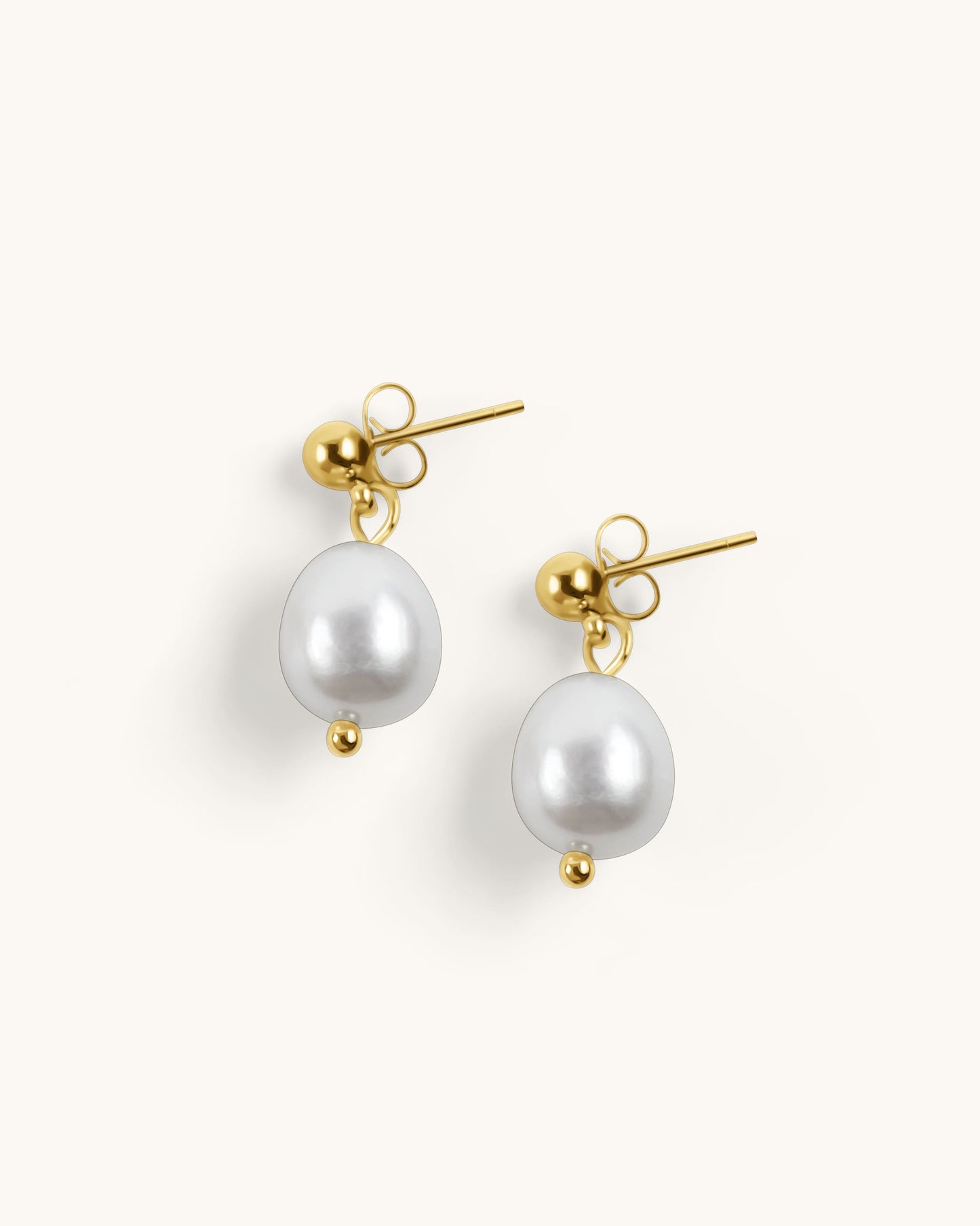 Pearl Earrings with Ball - Hazel