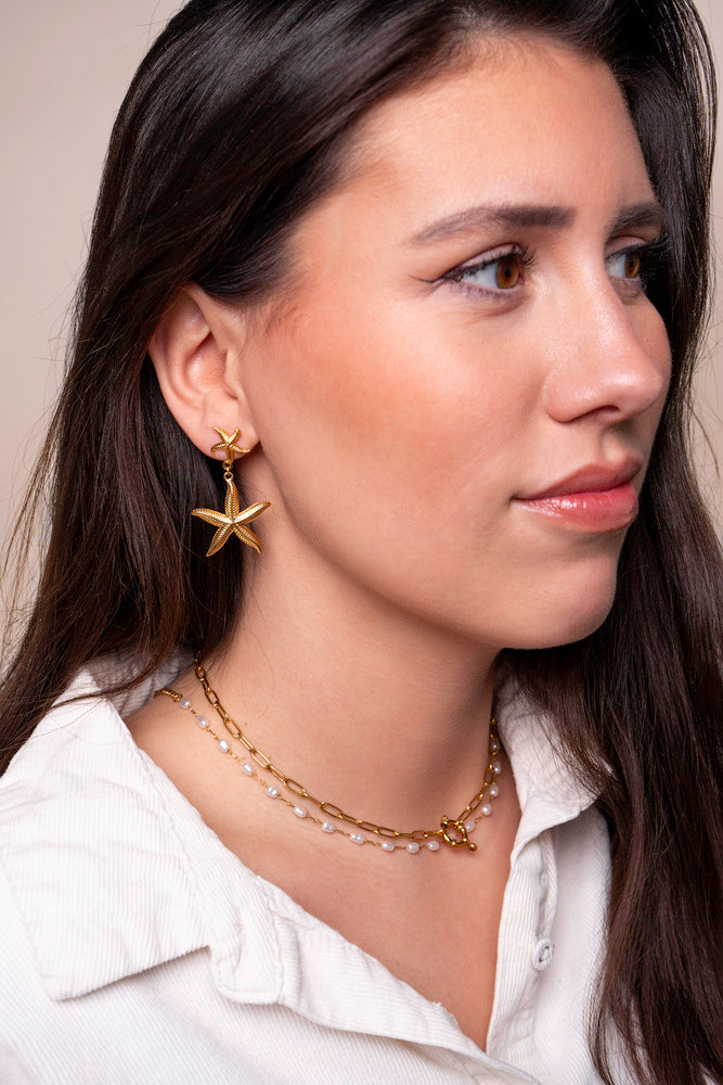Double Star Earrings - Bernadette