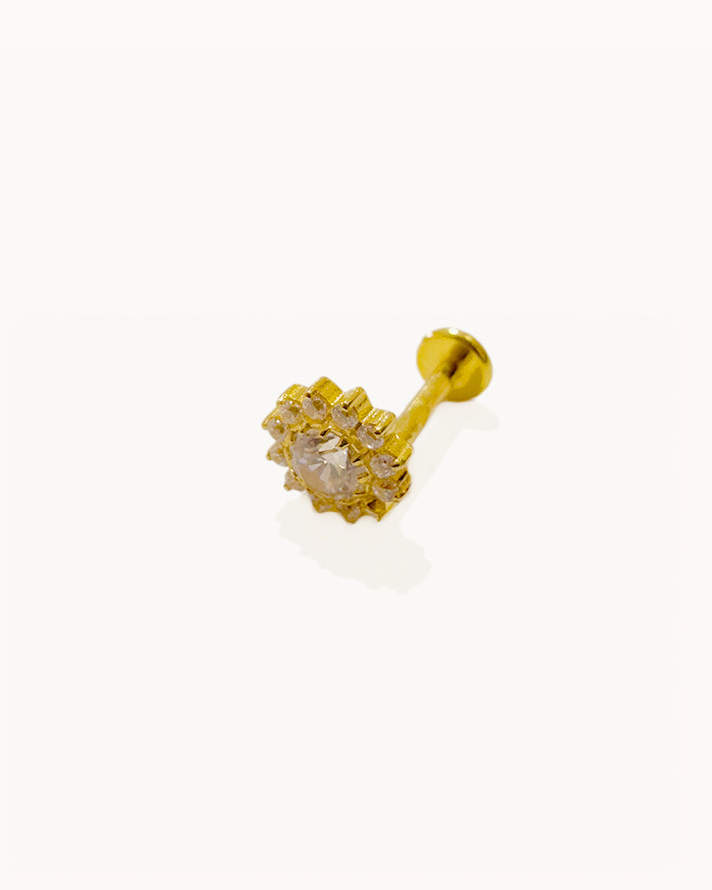 Titan Sparkling Sunburst Piercing - Inez