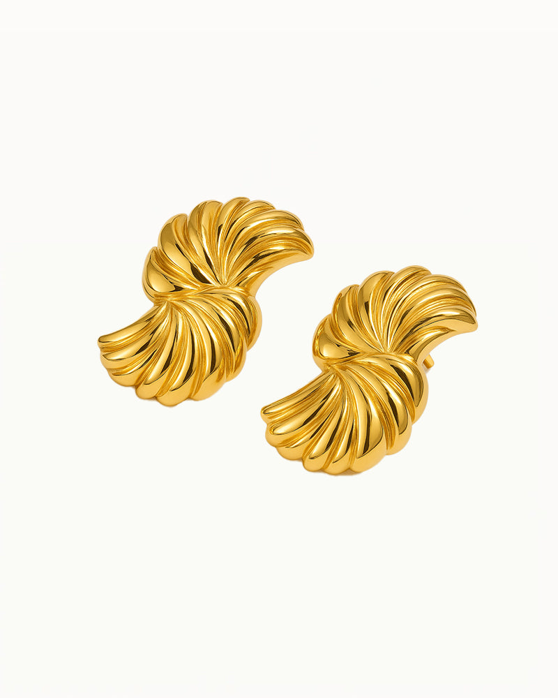 Gold Shell Earrings - Jasmine