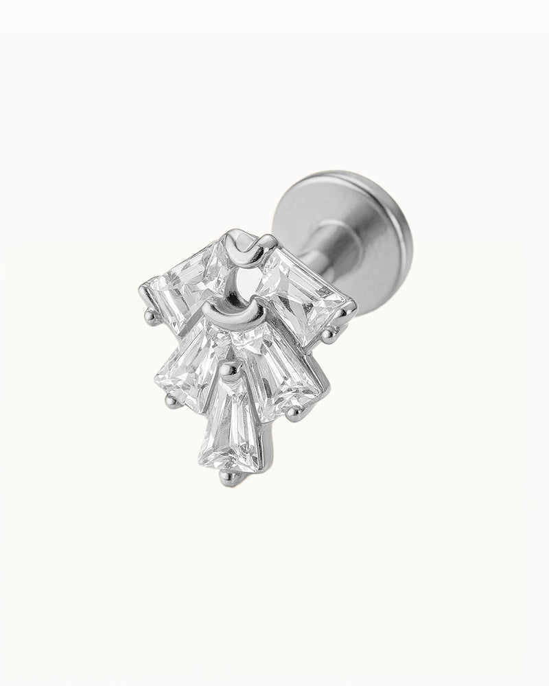 Piercing en Titane avec des Cristaux Uniques - Kanna