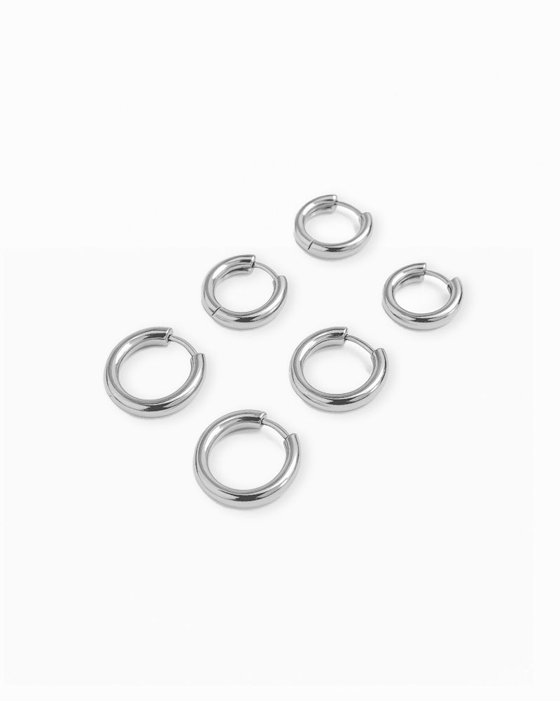 Basic Bold Earrings in Three Sizes - Milena