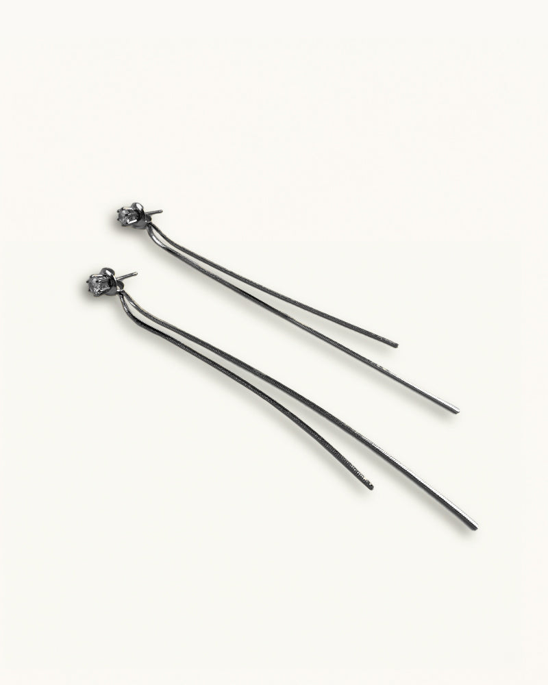 Long Earrings with Crystals - Nala