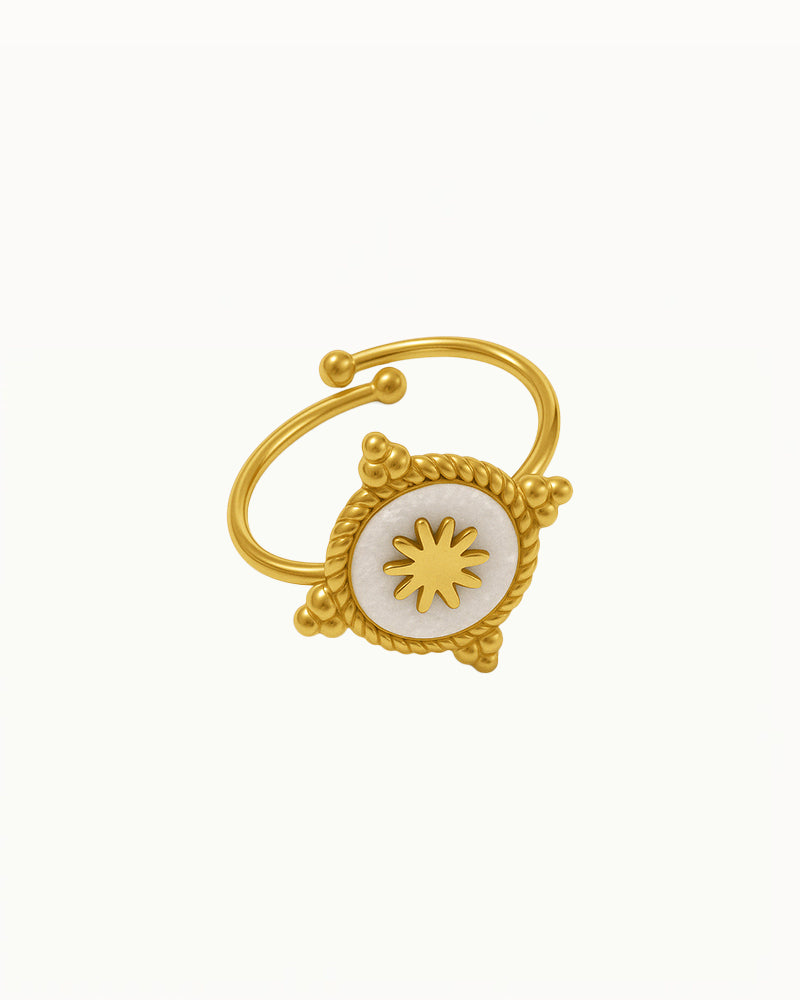 Vintage Britse Stijl Ring - Verstelbaar - Reyna - R53