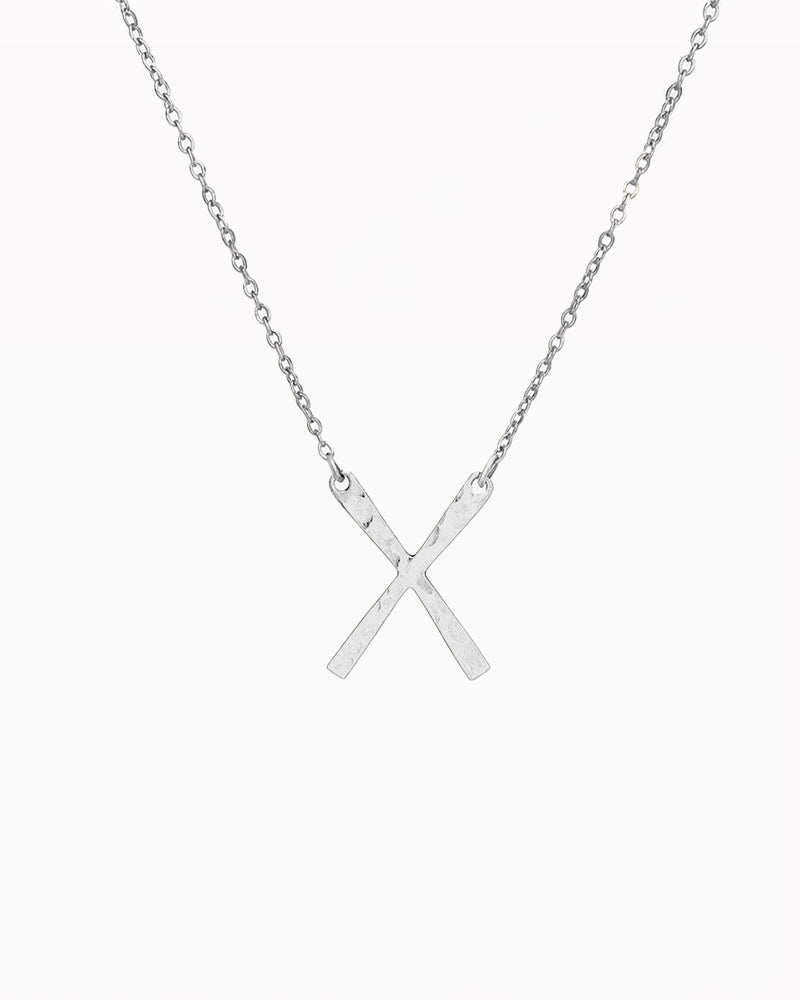 Minimalistische Halskette mit X-Anhänger – Diana