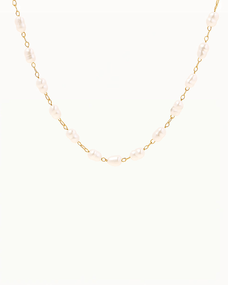 Fine Necklace with Pearls - Malaya