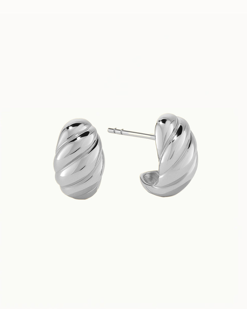 Twisted Statement Stud Earrings - Hayley