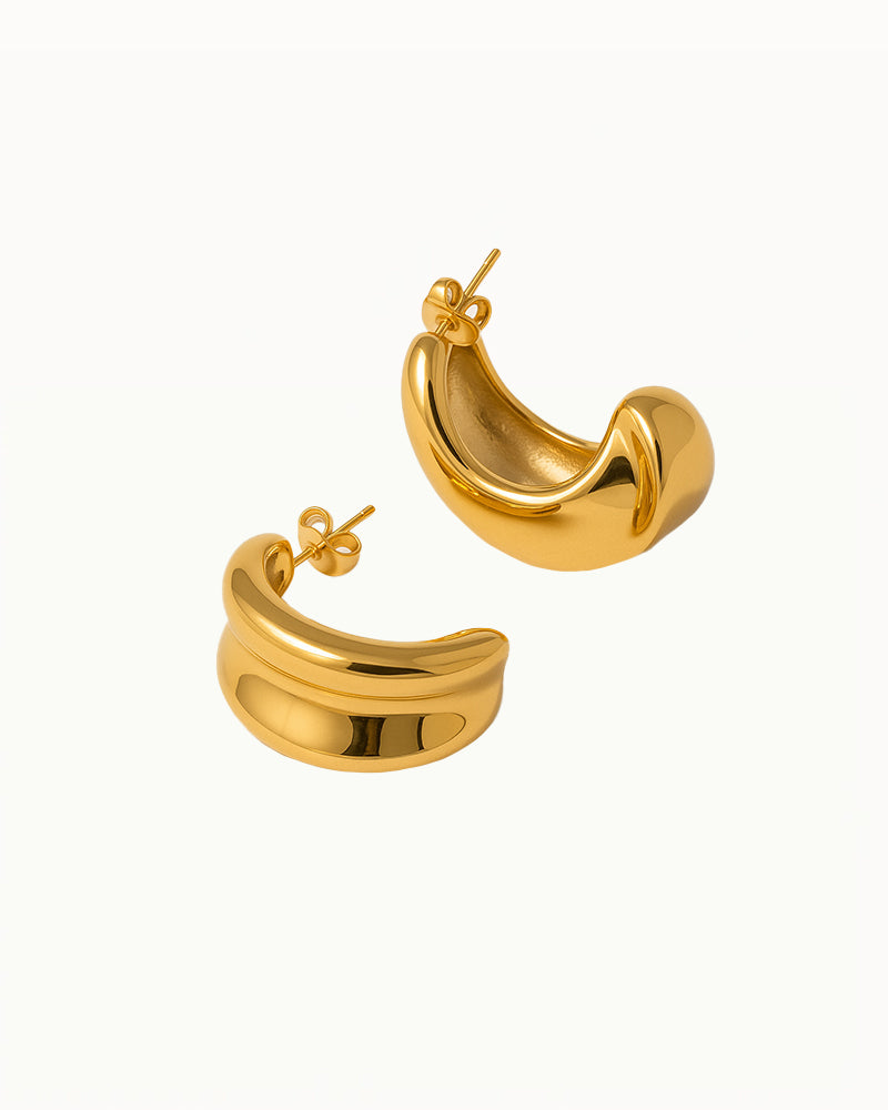 Chunky Gold Earrings - Mare