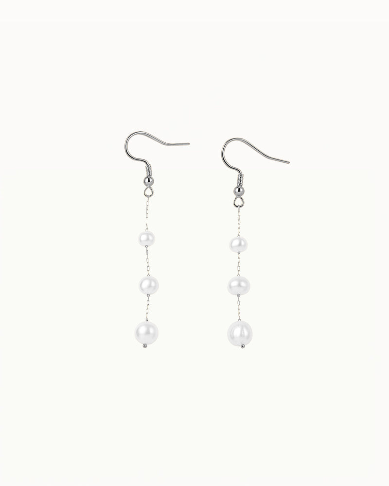 Long Earrings with Pearls - Tyra