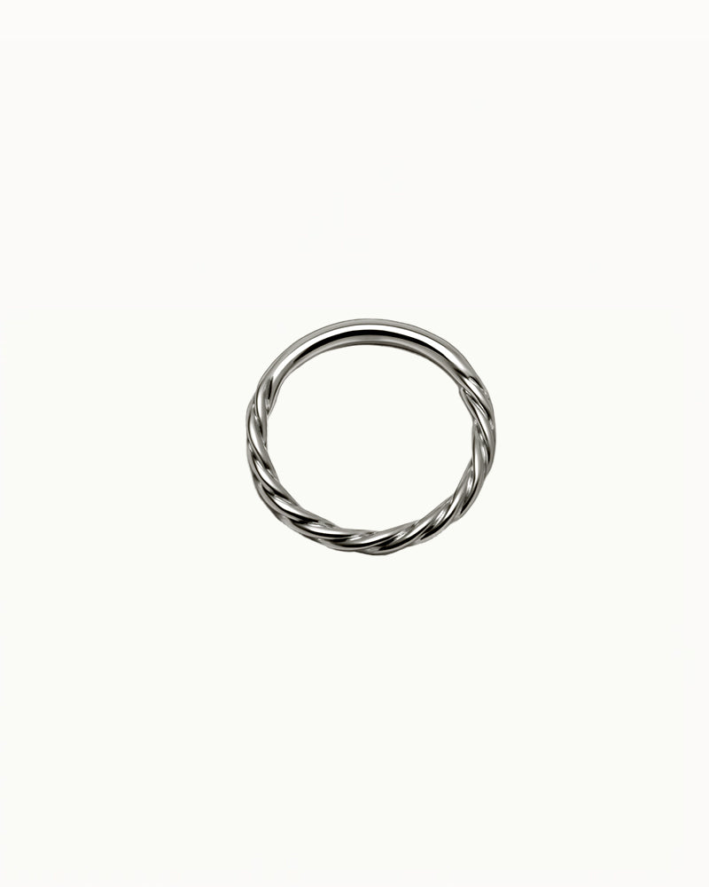 Titan Twisted Ring Piercing - Hailie