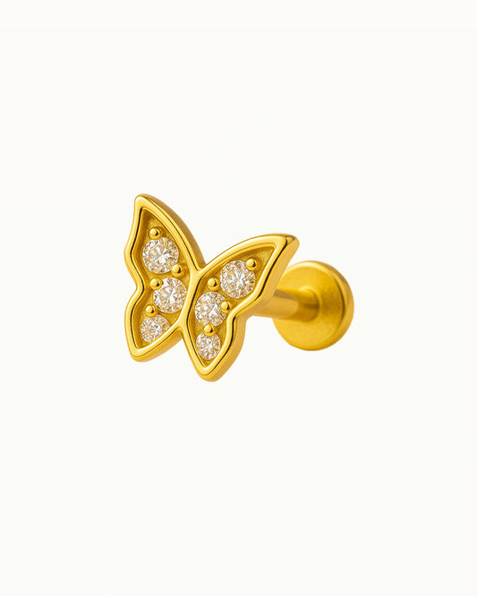 Titanium Piercing Bold Butterfly Design - Elvira