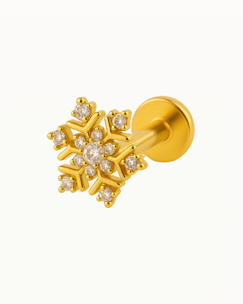 Titanium Crystal Snowflake Piercing - Emika