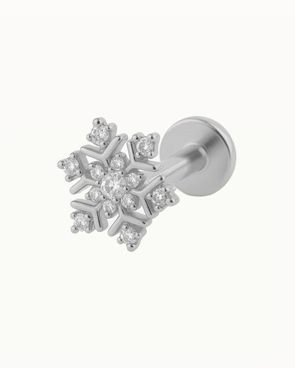 Titanium Crystal Snowflake Piercing - Emika