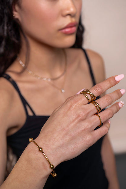 Wavy Statement Ring - Ilona - R21