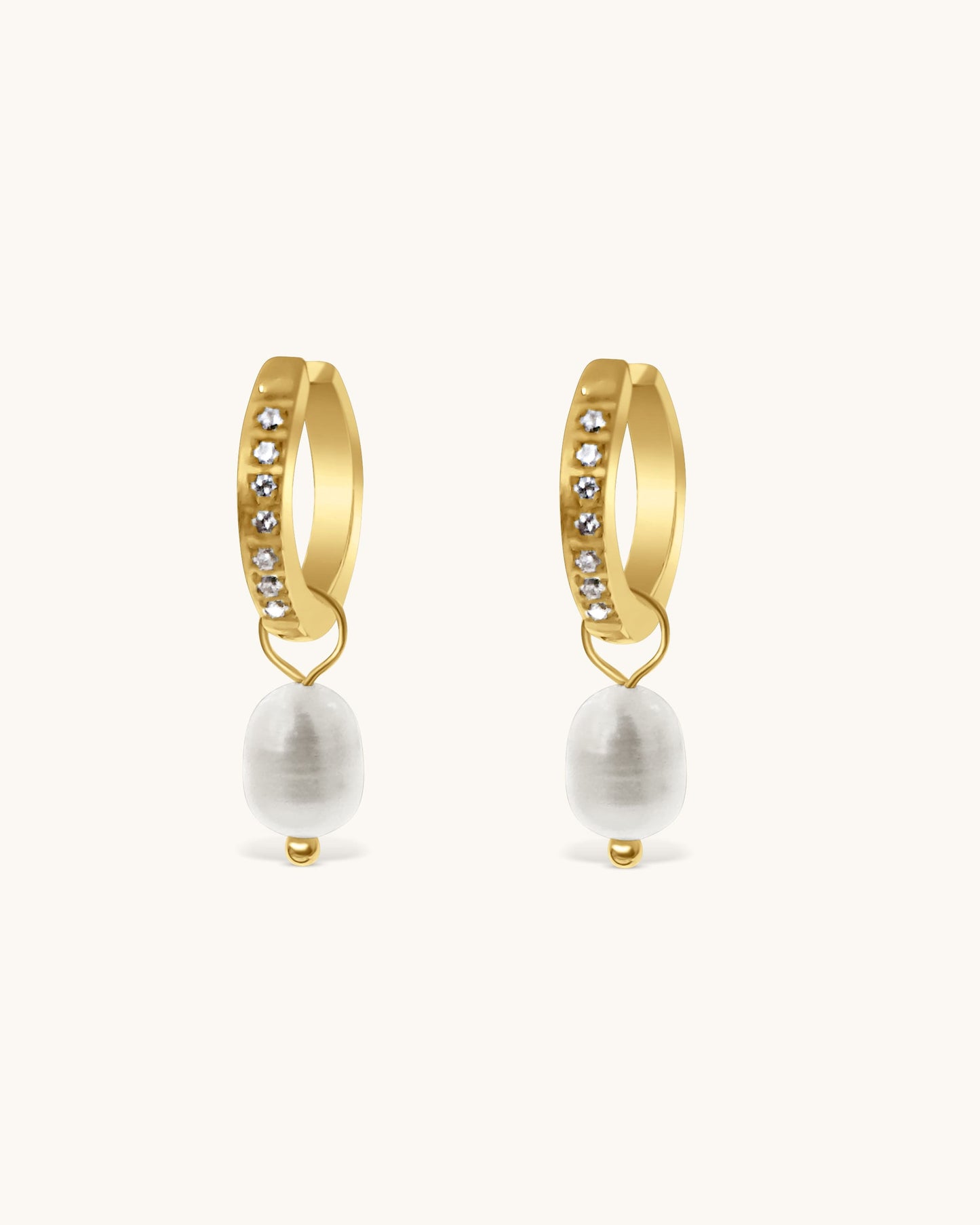 Crystal Earrings with Pearls - Leilani