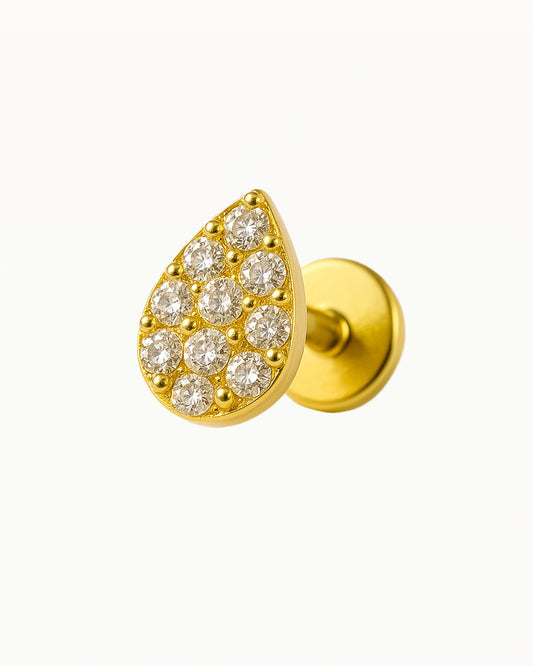 Titan Kristall Tropfen Piercing - Tamika
