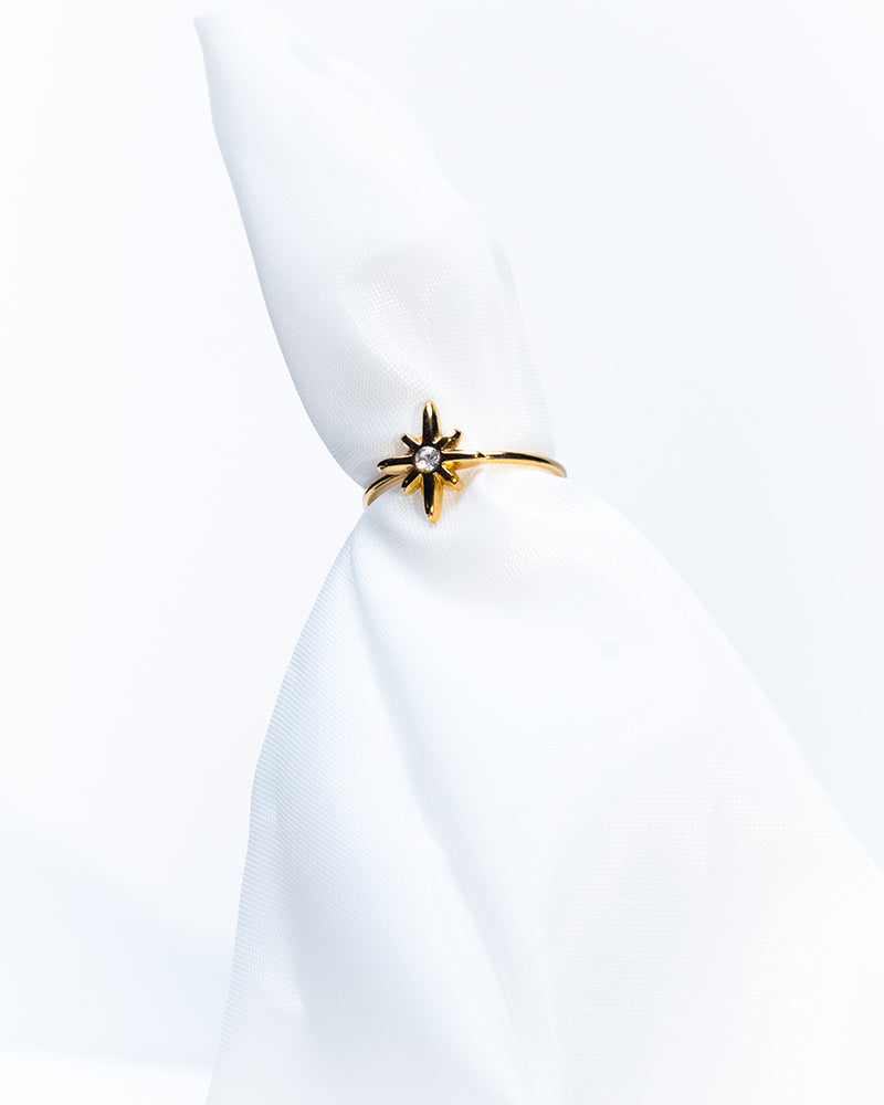Ring met Ster en Diamant - Gina - R54
