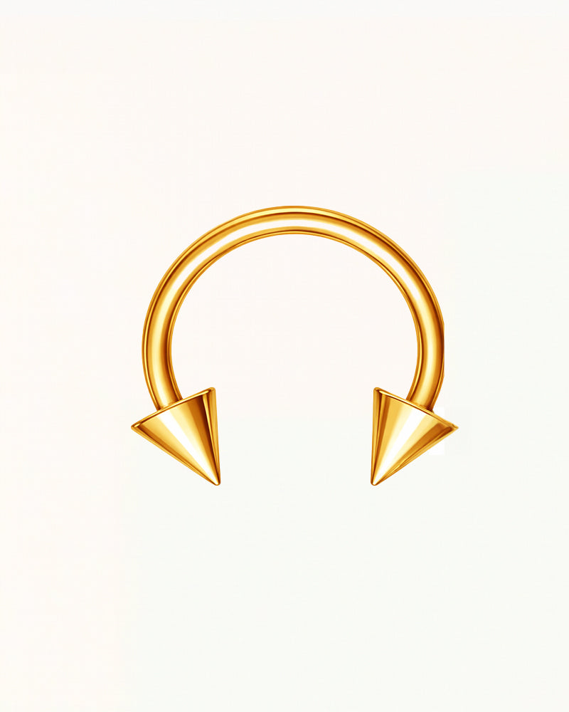 Nose Piercing Pointed Horseshoe - Tarryn
