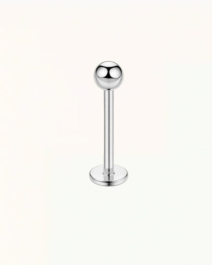 Titanium Basic Labret Piercing met Bolletje