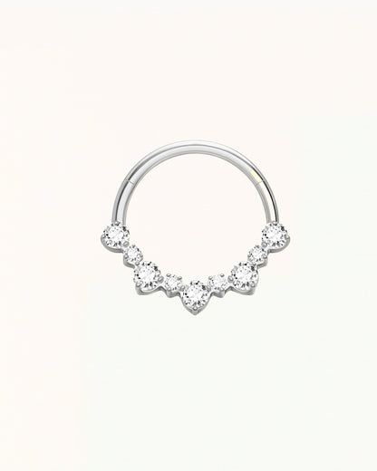 Titanium Ronde Daith Kristal Piercing - Jada